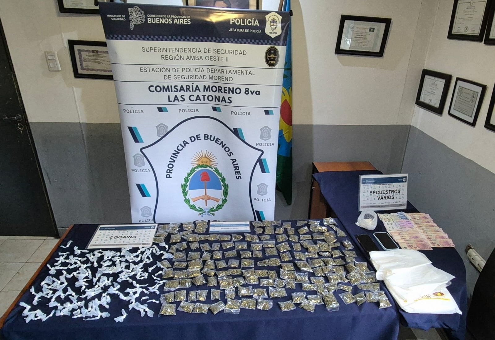 Moreno: detienen a una mujer prófuga de la justicia que seguía vendiendo drogas desde una panadería
