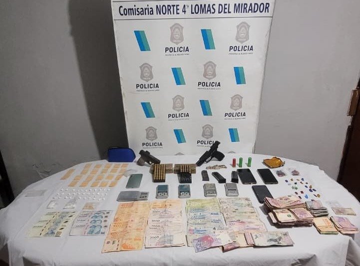 Vendían droga y amedrentaban a los vecinos con armas: cayó una banda en Lomas del Mirador